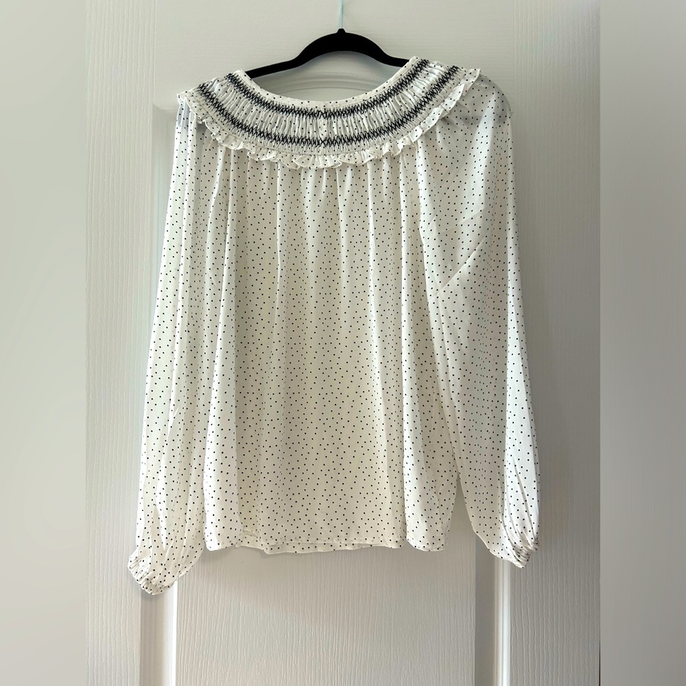 Loft polka dot blouse